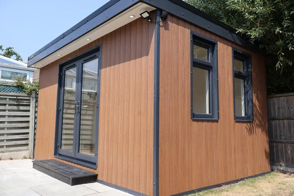 garden room raby mere corner french doors windows